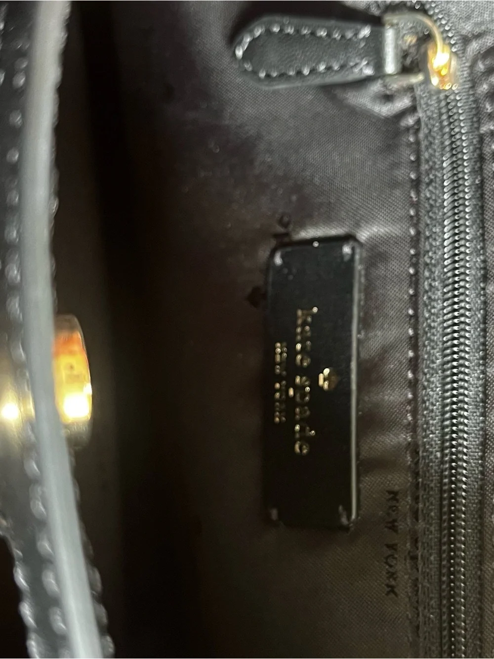 Kate Spade Julia Black Pebbled Leather Bucket Shoulder/Crossbody Purse